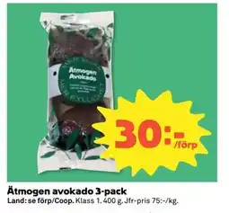 Coop Daglivs Ätmogen avokado 3-pack erbjuda