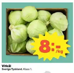 Coop Daglivs Vitkål erbjuda