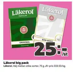 Coop Daglivs Läkerol big pack erbjuda