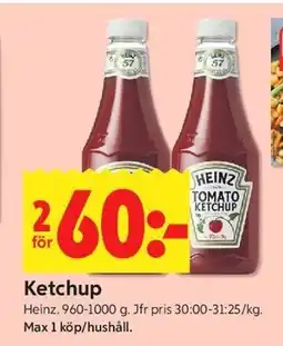 ICA Kvantum Ketchup erbjuda