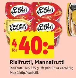 ICA Kvantum Risifrutti, Mannafrutti erbjuda