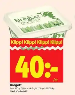 ICA Kvantum Bregott erbjuda