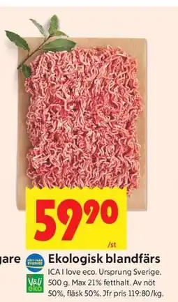 ICA Kvantum Ekologisk blandfärs erbjuda