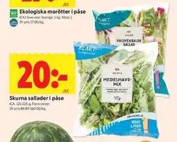 ICA Kvantum Skurna sallader i påse erbjuda