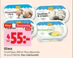 ICA Kvantum Glass, Medlemspris erbjuda