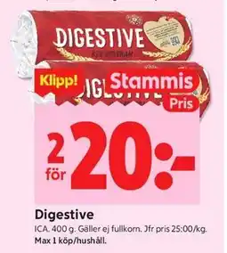 ICA Kvantum Digestive, Medlemspris erbjuda