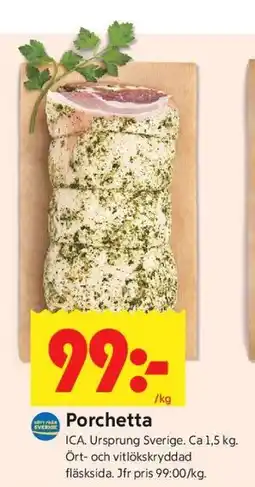 ICA Kvantum Porchetta erbjuda