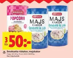 ICA Kvantum Smaksatta riskakor, majskakor erbjuda
