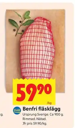 ICA Kvantum Benfri fläsklägg erbjuda
