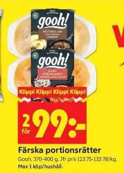 ICA Kvantum Färska portionsrätter erbjuda