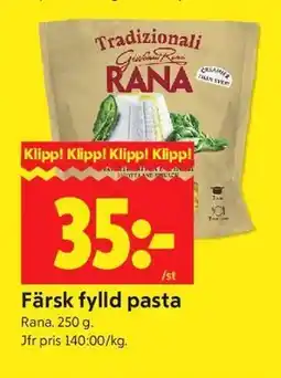 ICA Kvantum Färsk fylld pasta erbjuda