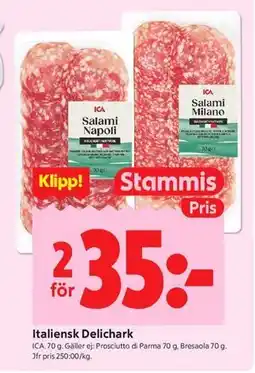 ICA Kvantum Italiensk Delichark, Medlemspris erbjuda