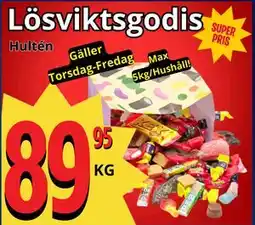 Supergrossen Lösviktsgodis erbjuda