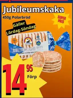 Supergrossen Jubileumskaka erbjuda