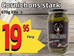 Supergrossen Cornichons stark erbjuda