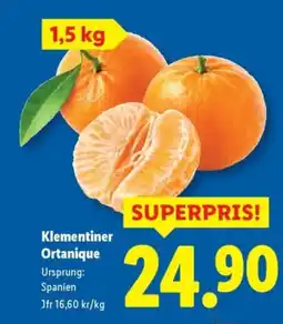 Lidl Klementiner ortanique erbjuda