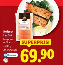 Lidl Hofseth laxfilé erbjuda