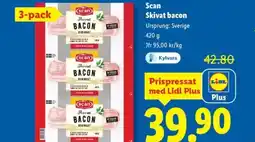 Lidl SCAN Skivat bacon erbjuda