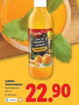 Lidl SOL&MAR Clementinjuice erbjuda