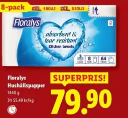 Lidl FLORALYS Hushållspapper erbjuda