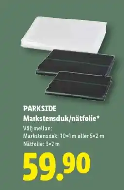 Lidl PARKSIDE Markstensduk/nätfolie erbjuda