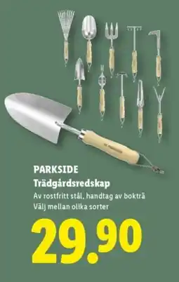 Lidl PARKSIDE Trädgårdsredskap erbjuda
