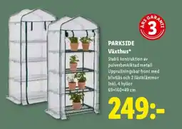 Lidl PARKSIDE Växthus erbjuda