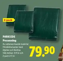 Lidl PARKSIDE Presenning erbjuda