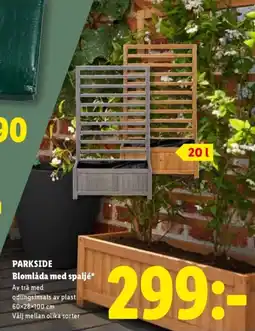 Lidl PARKSIDE Blomlåda med spaljé erbjuda