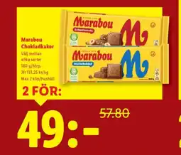 Lidl MARABOU Chokladkakor erbjuda