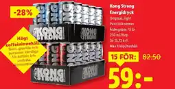 Lidl KONG STRONG Energidryck erbjuda