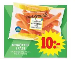ICA Maxi ICA Morötter i påse erbjuda