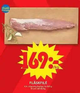 ICA Maxi Fläskfilé erbjuda