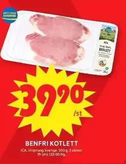 ICA Maxi ICA Benfri kotlett erbjuda