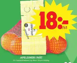 ICA Maxi ICA Apelsiner i nät erbjuda