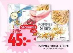 ICA Maxi ICA Pommes frites, strips erbjuda