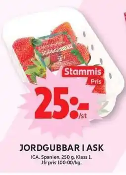 ICA Maxi ICA Jordgubbar i ask erbjuda