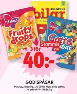 ICA Maxi MALACO Godispåsar erbjuda