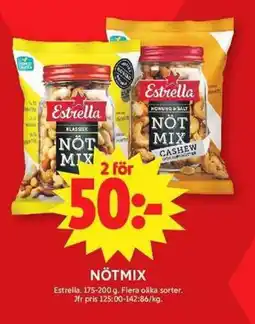 ICA Maxi ESTRELLA Nötmix erbjuda