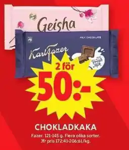 ICA Maxi FAZER Chokladkaka erbjuda
