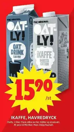 ICA Maxi OATLY Ikaffe, havredryck erbjuda