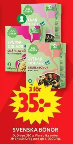 ICA Maxi GOGREEN Svenska bönor erbjuda