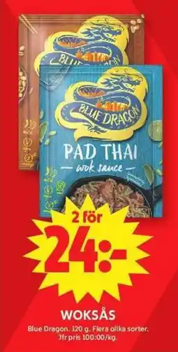 ICA Maxi BLUE DRAGON Woksås erbjuda