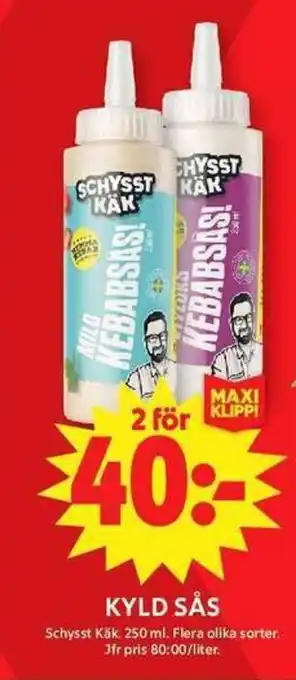 ICA Maxi SCHYSST KÄK Kyld sås erbjuda