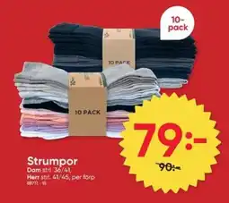 DollarStore Strumpor erbjuda