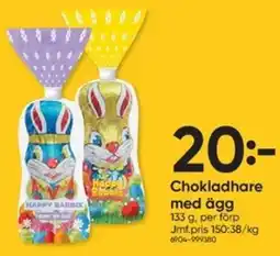 DollarStore Chokladhare med ägg erbjuda