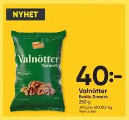 DollarStore EXOTIC SNACKS Valnötter erbjuda