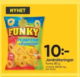 DollarStore FUNKY Jordnötsringar erbjuda