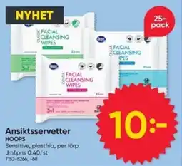 DollarStore HOOPS Ansiktsservetter erbjuda