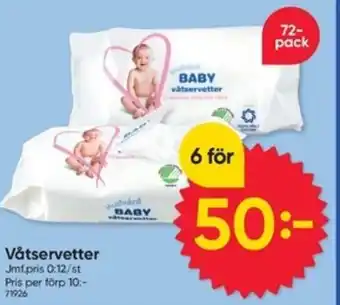 DollarStore Våtservetter erbjuda